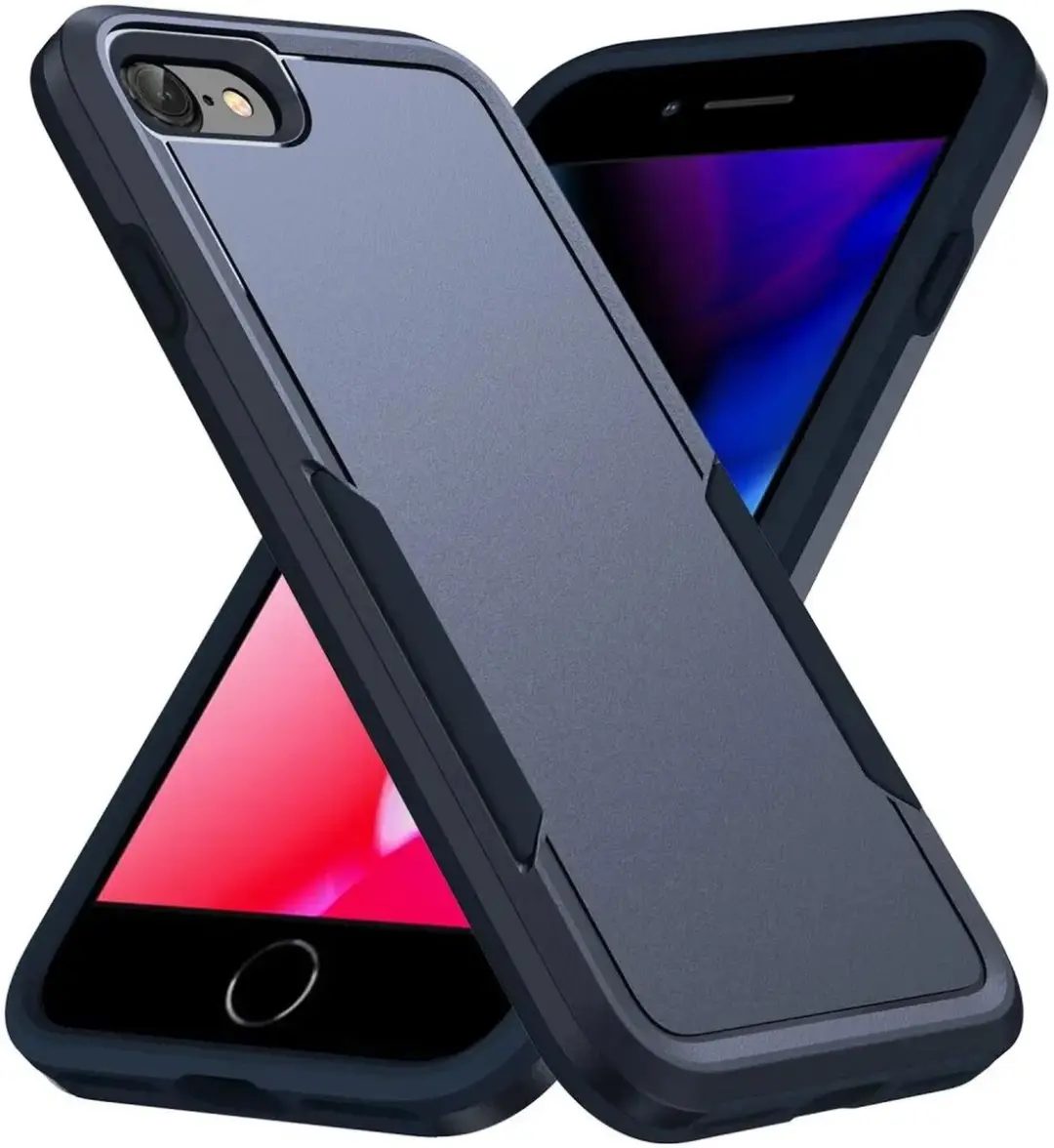 Selected Back Cover iPhone 16e/17e Rugged Hoesje - Blauw