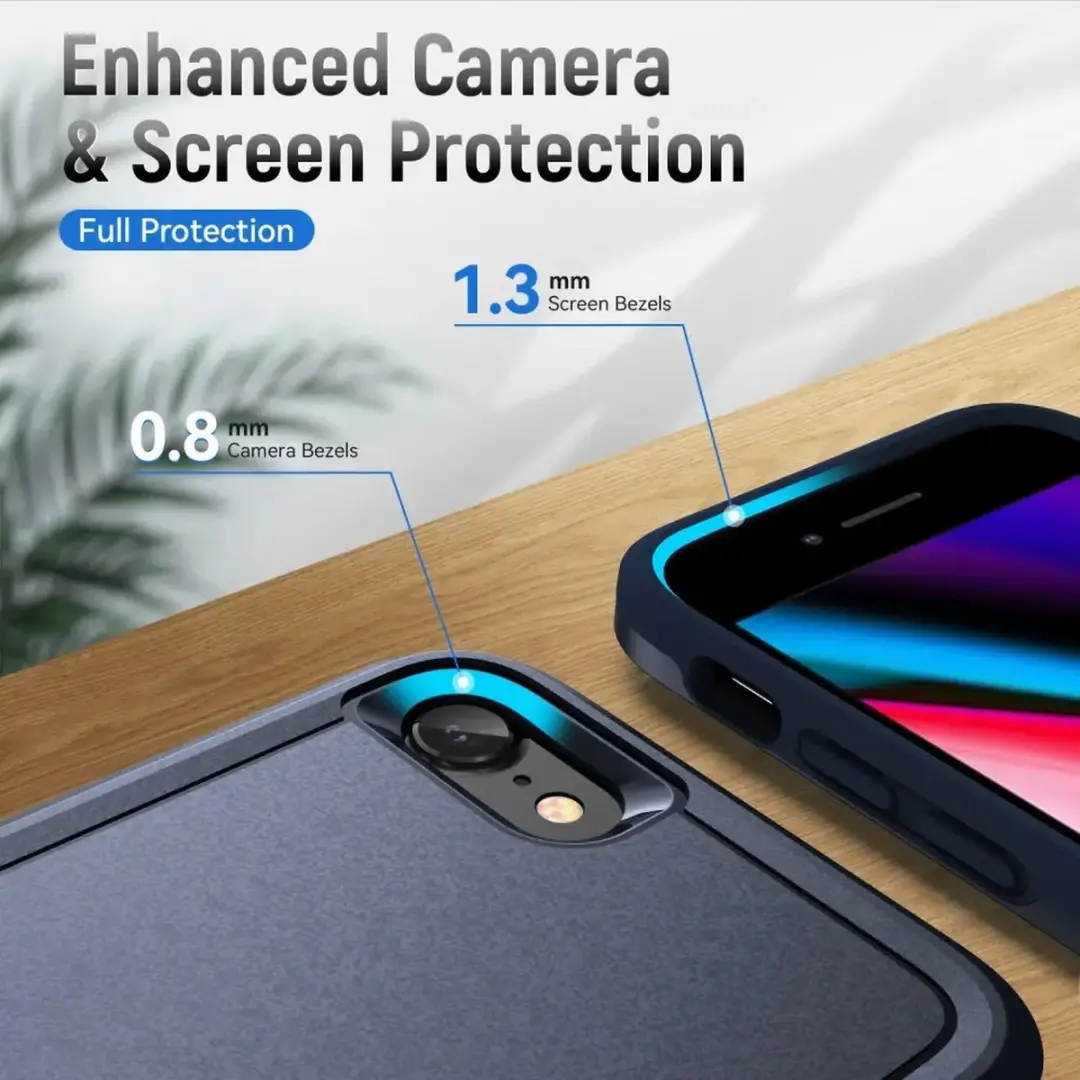 Selected Back Cover iPhone 16e/17e Rugged Hoesje - Blauw