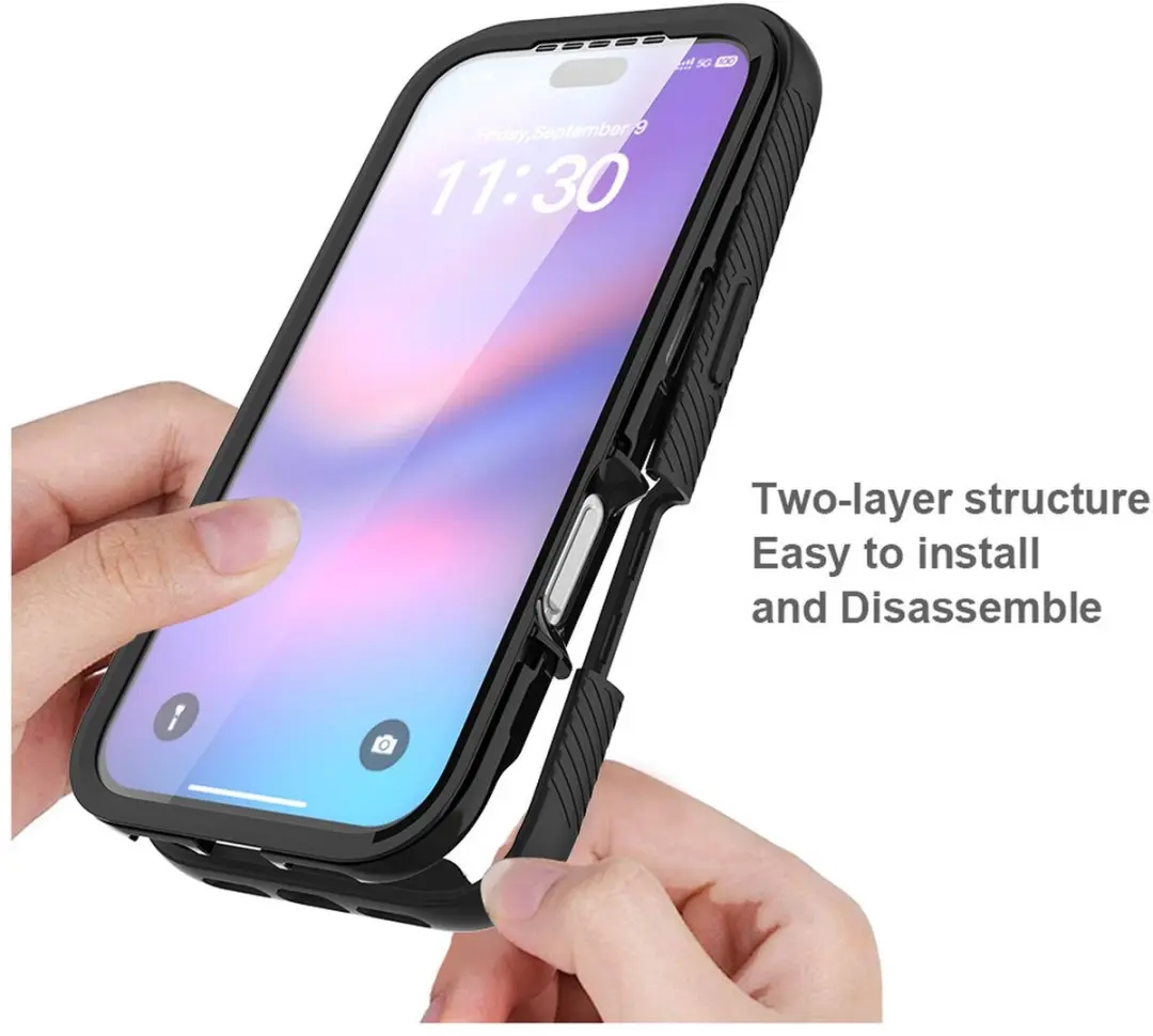 Selected iPhone 17 Pro Hoesje met Screenprotector - MagSafe - Zwart
