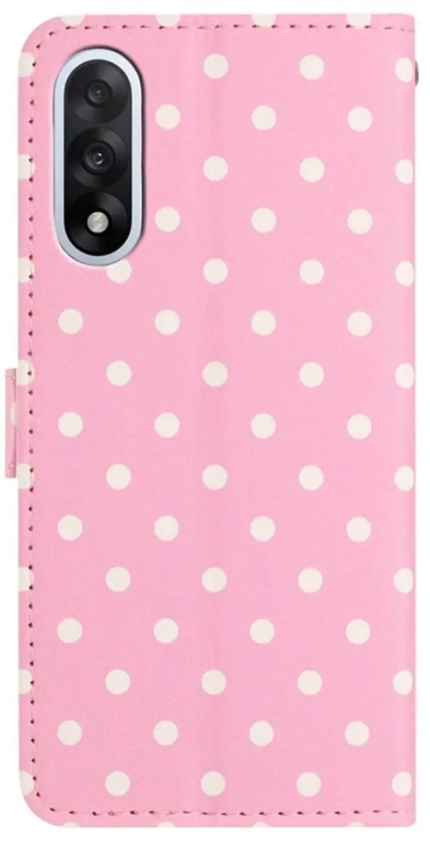Selected OnePlus Nord 5 Polka Dot Wallet Hoesje - Roze