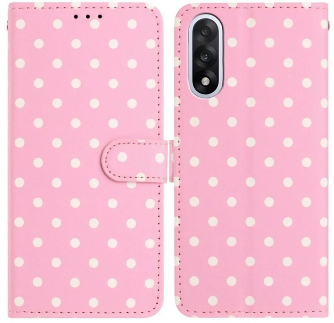 Selected OnePlus Nord 5 Polka Dot Wallet Hoesje - Roze