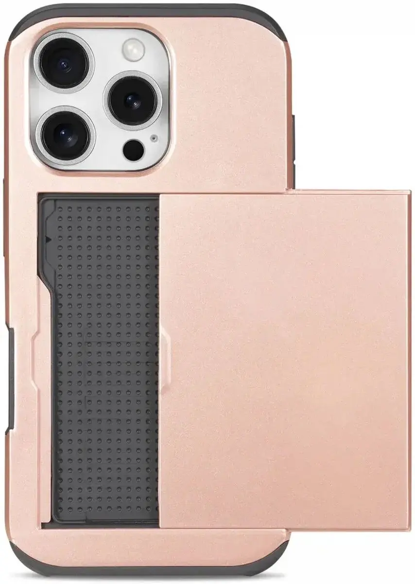 Selected Hoesje iPhone 16 Pro Max Roze - 2 Pasjes