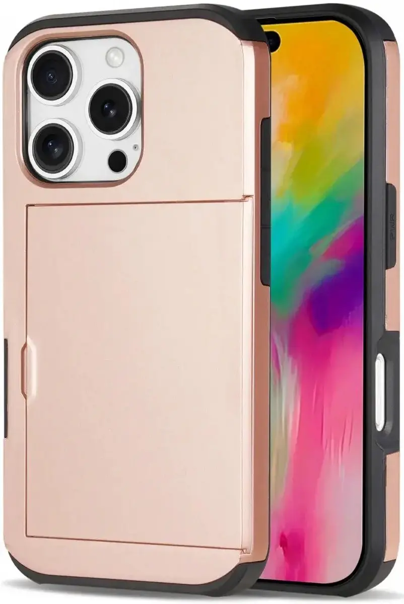Selected Hoesje iPhone 16 Pro Max Roze - 2 Pasjes