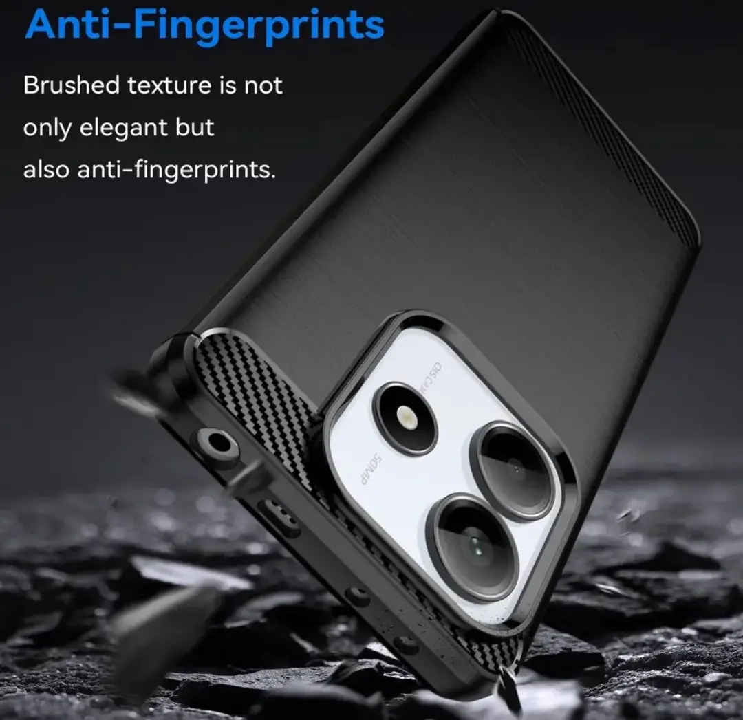 Selected TPU Hoesje Xiaomi Redmi Note 14 5G - Zwart