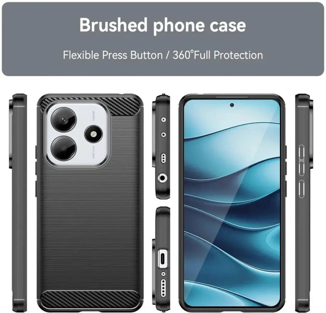 Selected TPU Hoesje Xiaomi Redmi Note 14 5G - Zwart