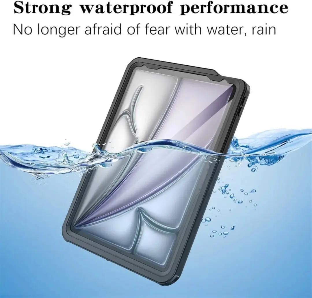 Selected Full Protect Cover IP68 Hoes Apple iPad Air 11 2024 - Zwart