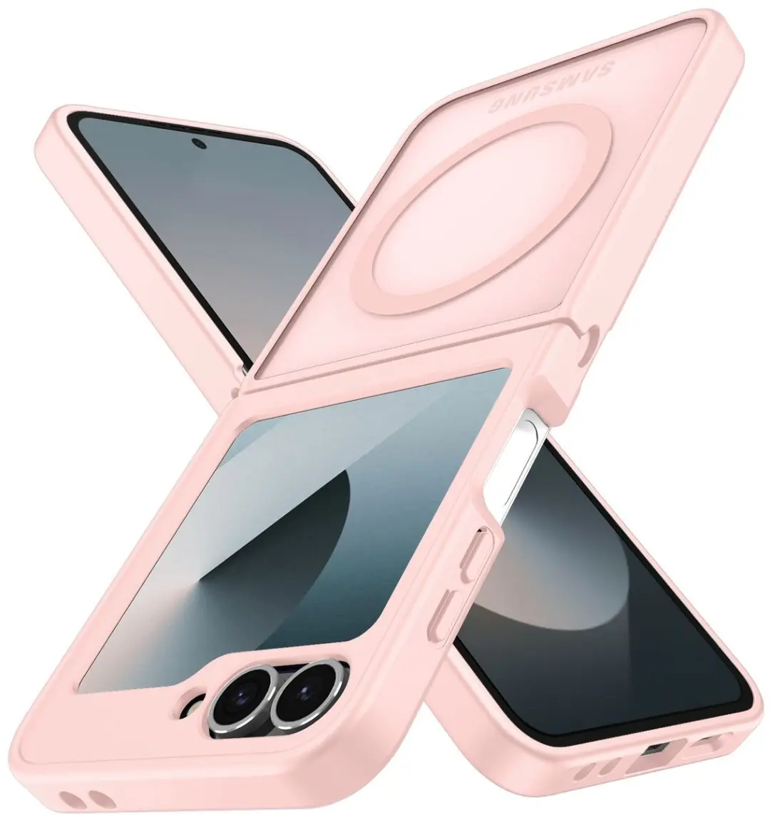 Selected Hoesje Samsung Galaxy Z Flip 6/7 FE MagSafe Roze - Mat
