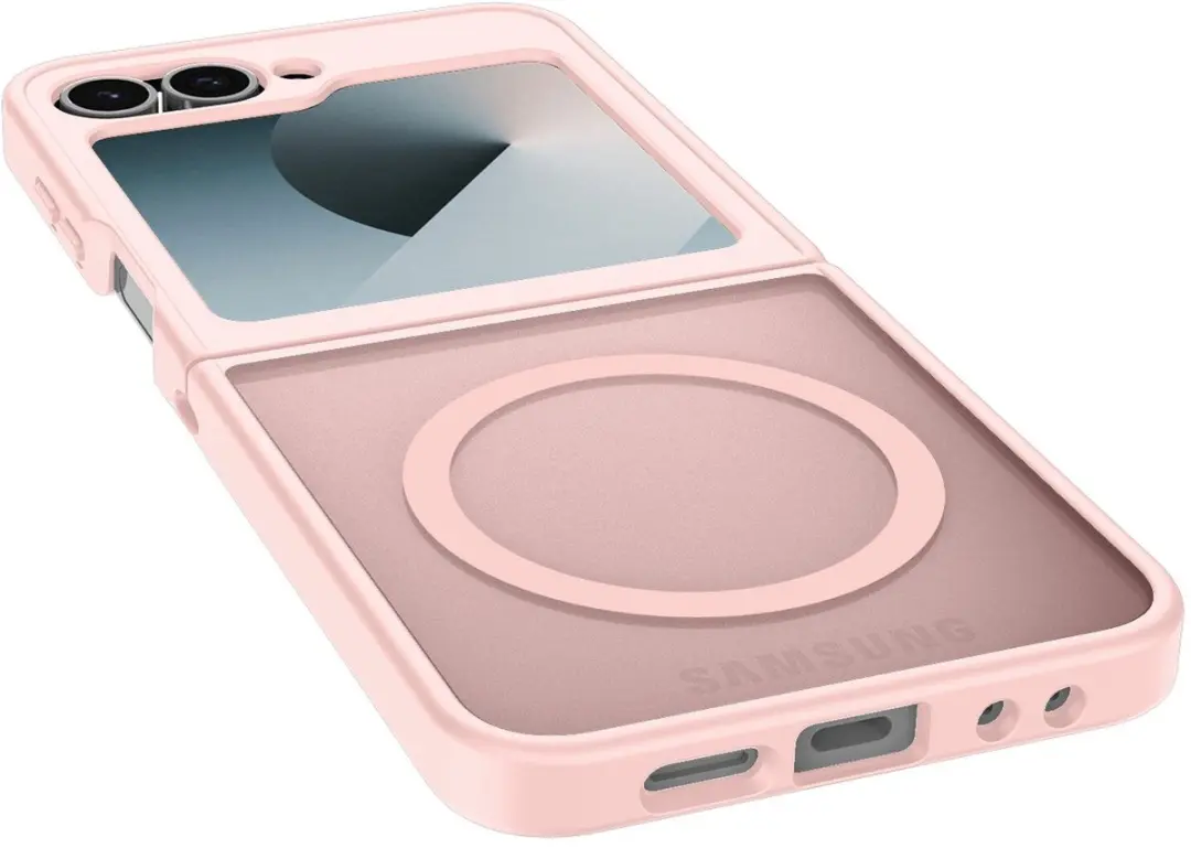 Selected Hoesje Samsung Galaxy Z Flip 6/7 FE MagSafe Roze - Mat