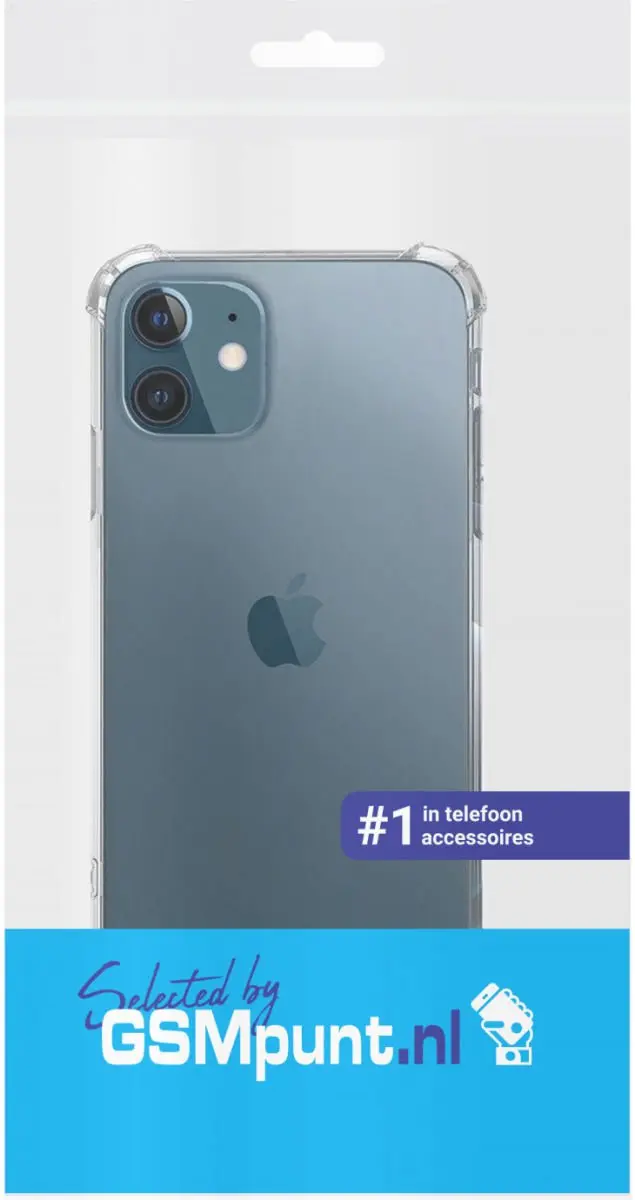 Selected iPhone 13 Hoesje Transparant + Red - Schokbestendig