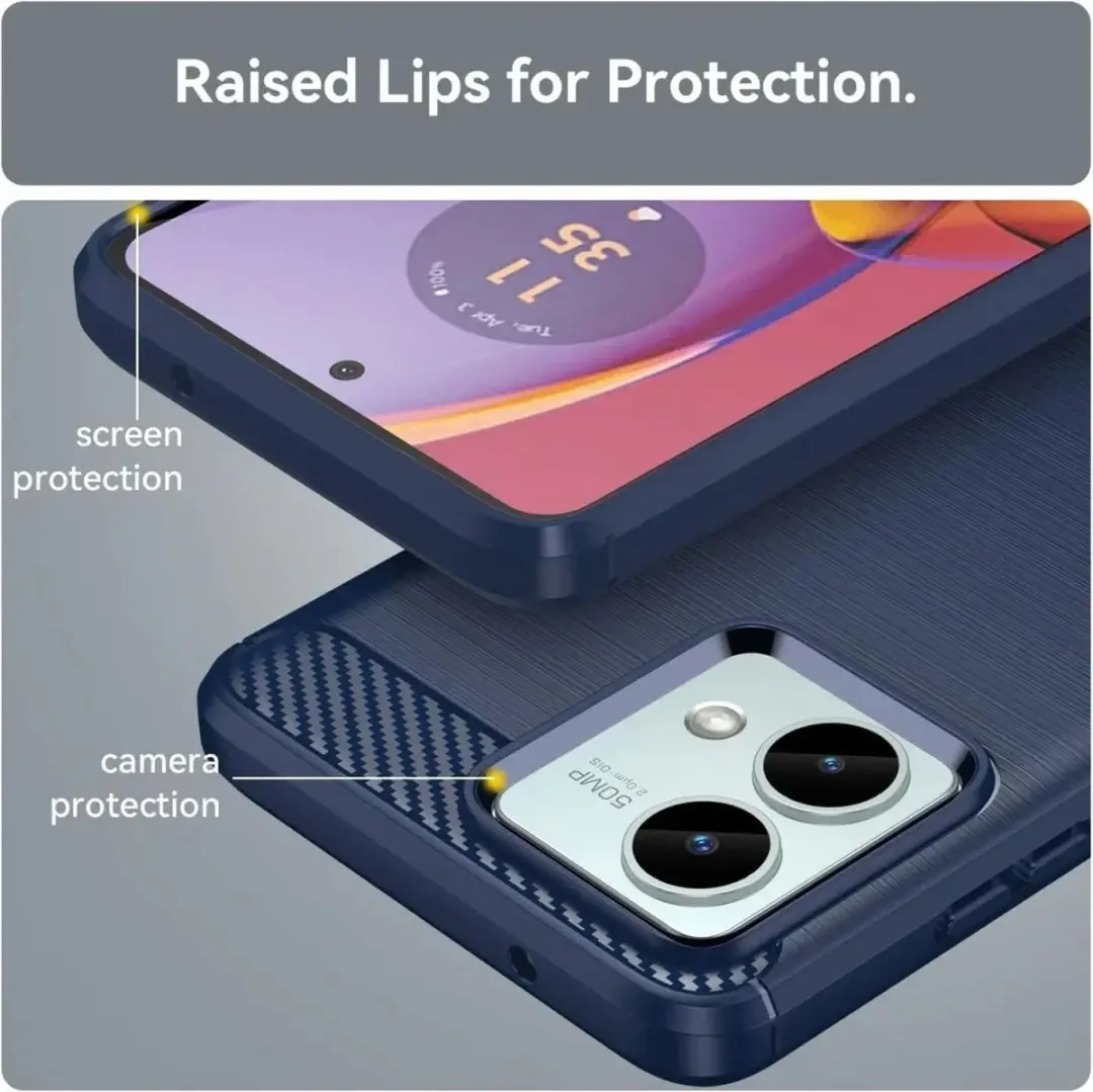 Selected TPU Hoesje Motorola Moto G85 - Blauw
