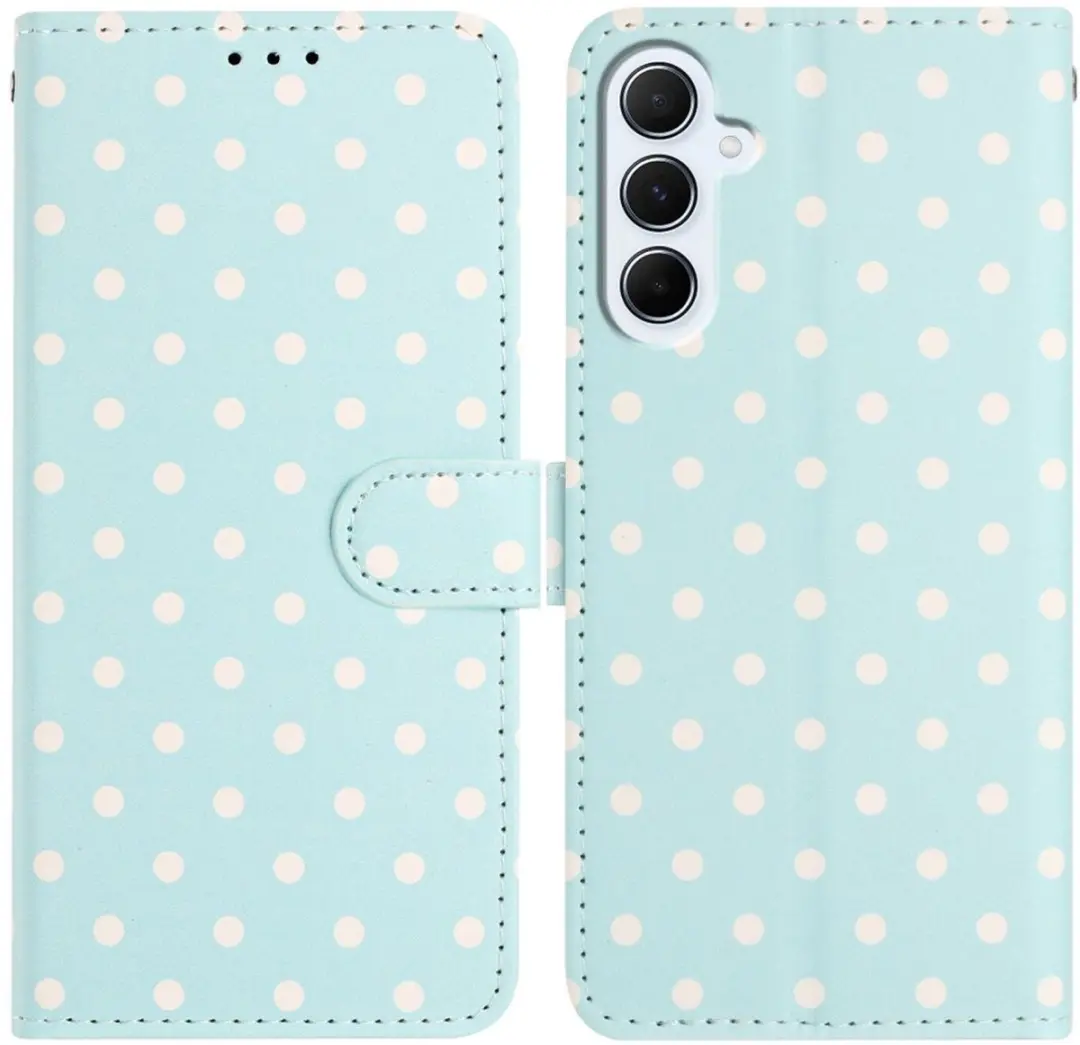 Selected Hoesje Samsung Galaxy S25 FE Polka Dot Wallet Book