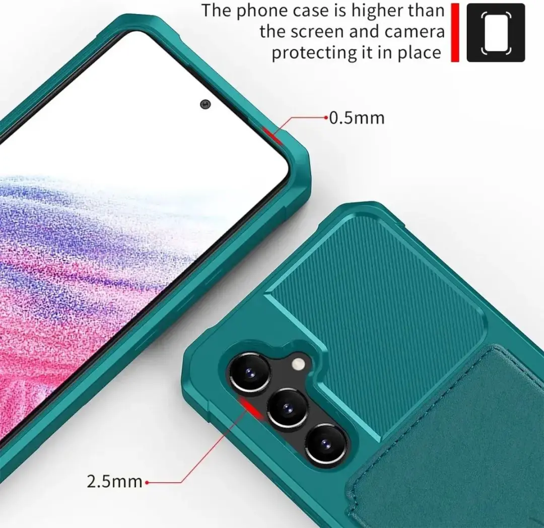 Selected Portemonnee Hoesje Samsung Galaxy A34 - Groen - 4 Pasjes