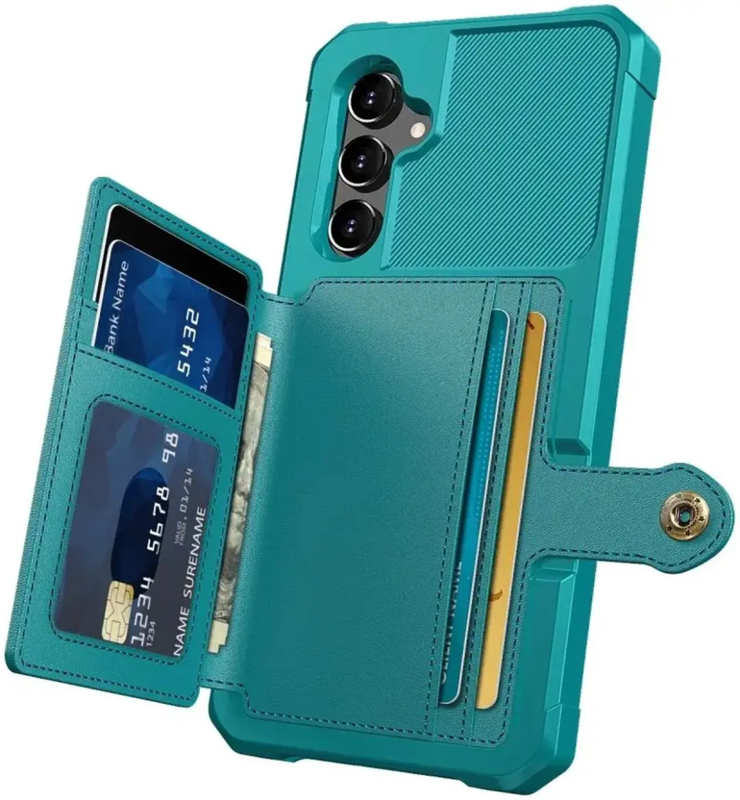 Selected Portemonnee Hoesje Samsung Galaxy A34 - Groen - 4 Pasjes