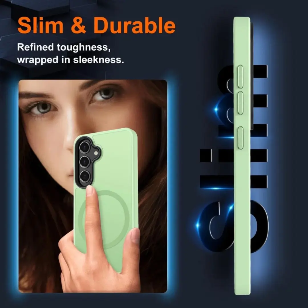 Selected Hoesje Samsung Galaxy S24 Plus MagSafe - Matte Groen