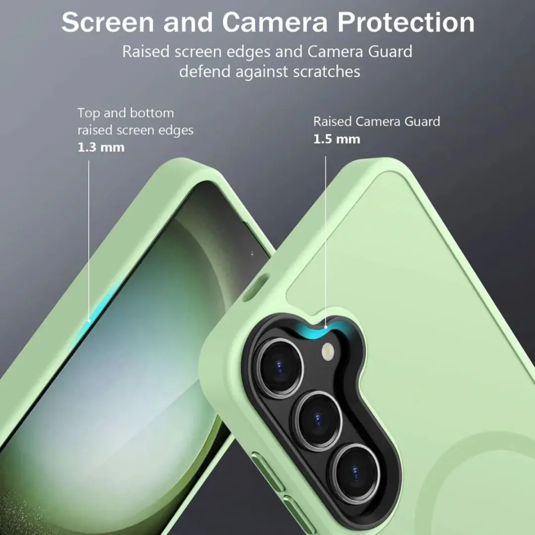 Selected Hoesje Samsung Galaxy S24 Plus MagSafe - Matte Groen