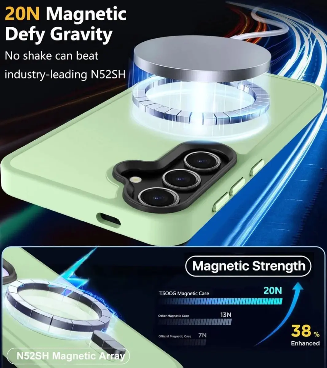 Selected Hoesje Samsung Galaxy S24 Plus MagSafe - Matte Groen - afbeelding 6 van 6