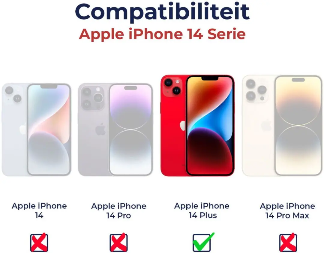 Selected SBG Outdoor Case iPhone 14 Plus - Waterdicht Transparant Zwart - afbeelding 6 van 6
