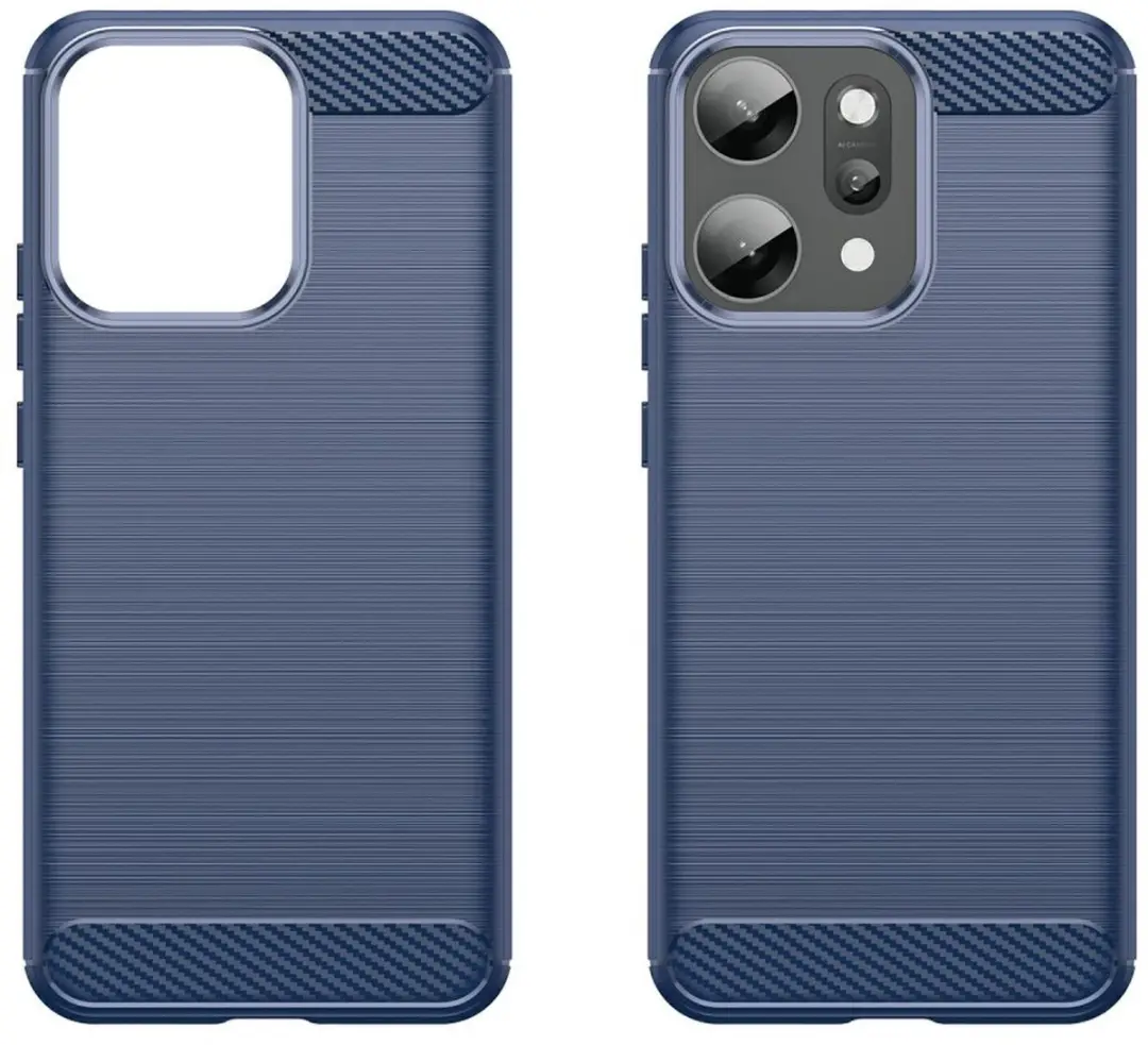 Selected Geborsteld TPU Hoesje Oppo Reno 14 Pro - Blauw