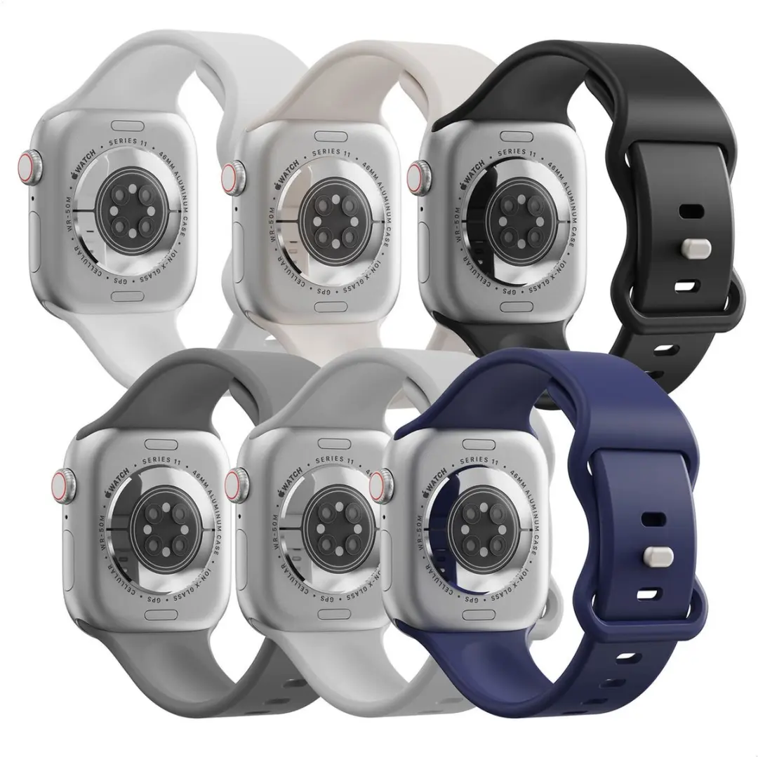 Selected SBG Siliconen Bandjes 6-pack