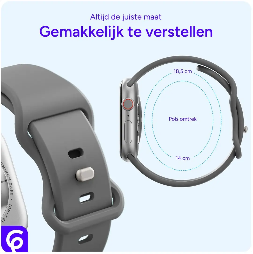 Selected SBG Siliconen Bandjes 6-pack - Apple Watch 38-42mm - Donker