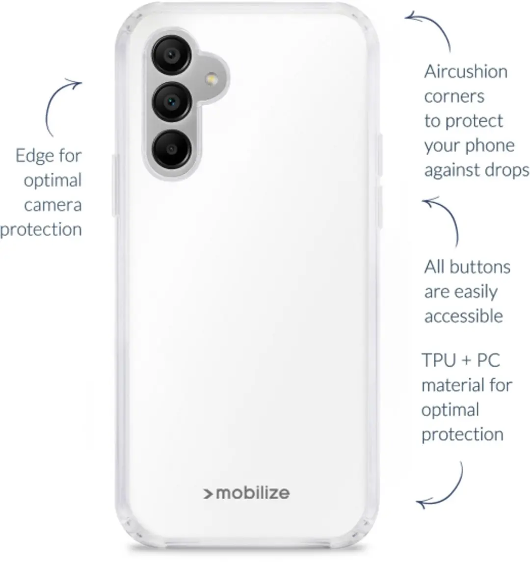 Mobilize Naked Protection Case Samsung Galaxy A27 5G - Transparant