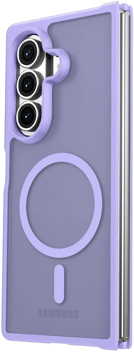Selected Hoesje Samsung Galaxy Z Fold 7 - Paars - MagSafe