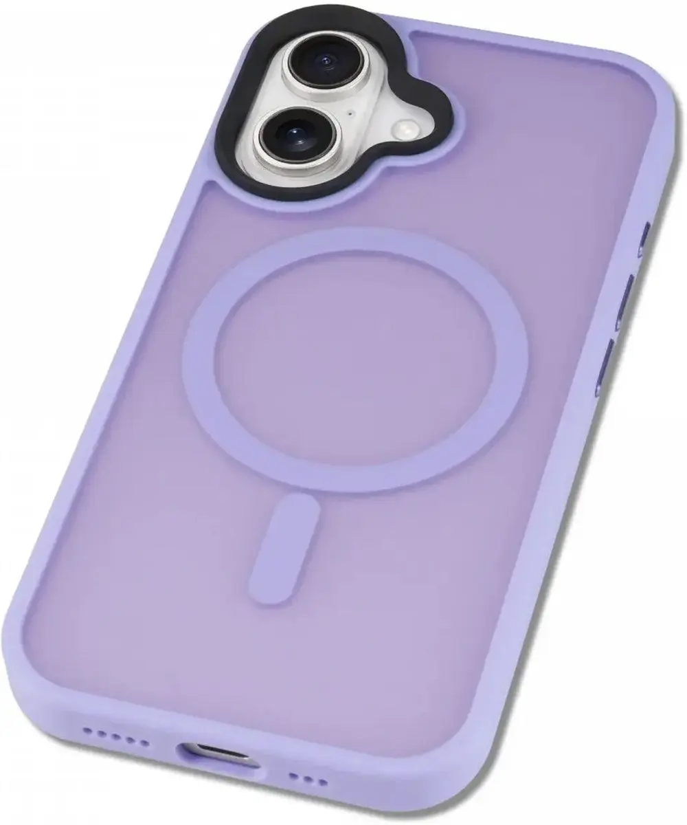 Selected iPhone 16 Hoesje - MagSafe - Paars - Matte