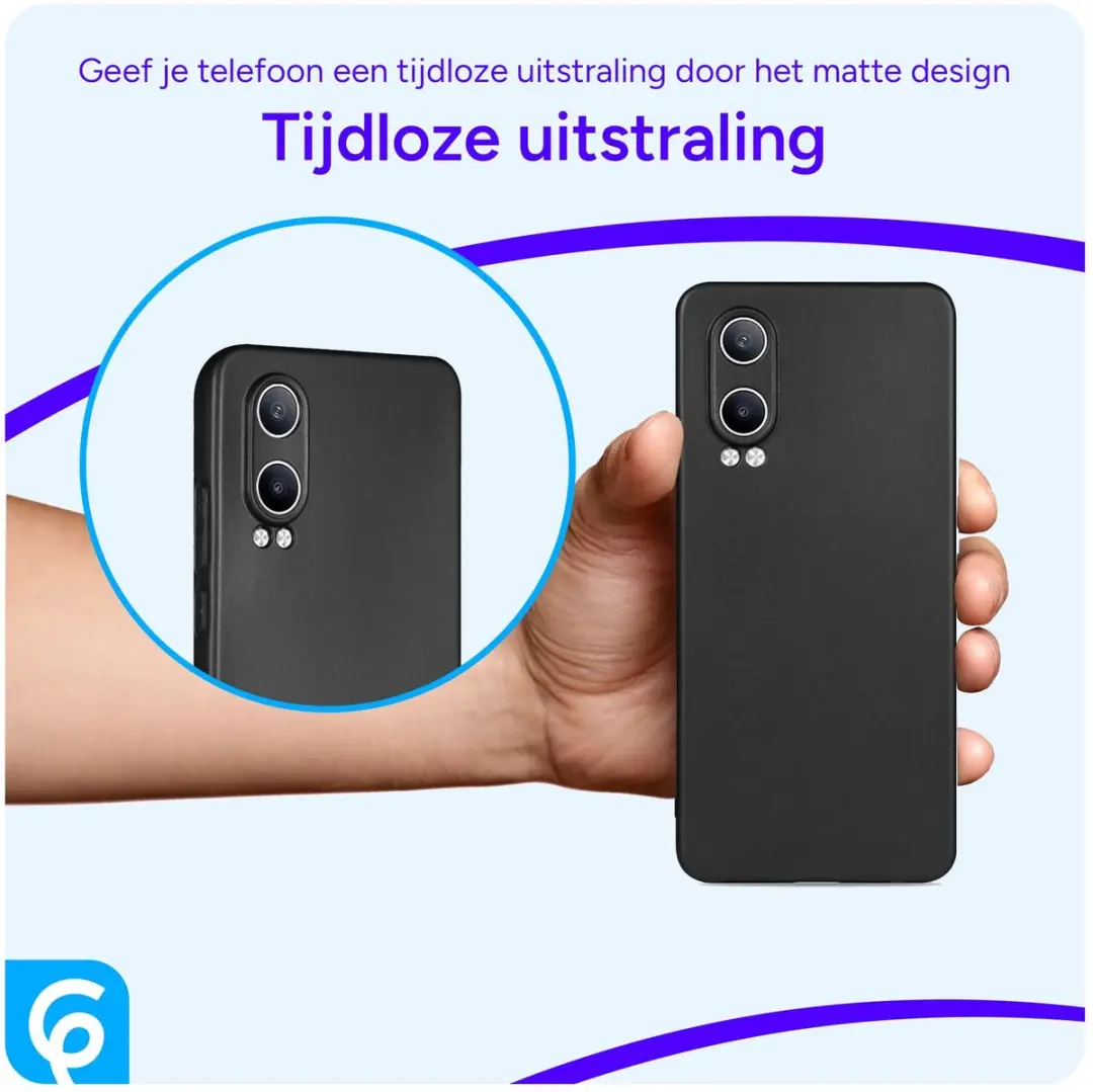 Selected Transparant TPU Hoesje OnePlus Nord CE 4 Lite - Zwart - afbeelding 6 van 6