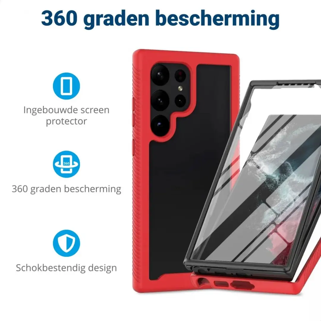 Selected Hoesje Samsung Galaxy S24 Ultra - Rood