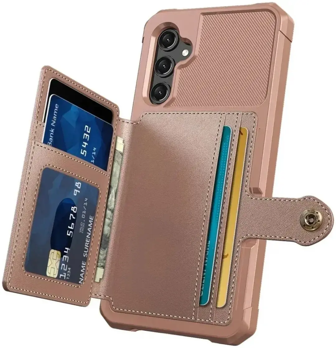 Selected Portemonnee Hoesje Samsung Galaxy A16 - 4 Pasjes Roze - afbeelding 6 van 6