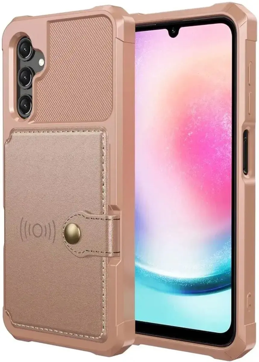 Selected Portemonnee Hoesje Samsung Galaxy A16 - 4 Pasjes Roze
