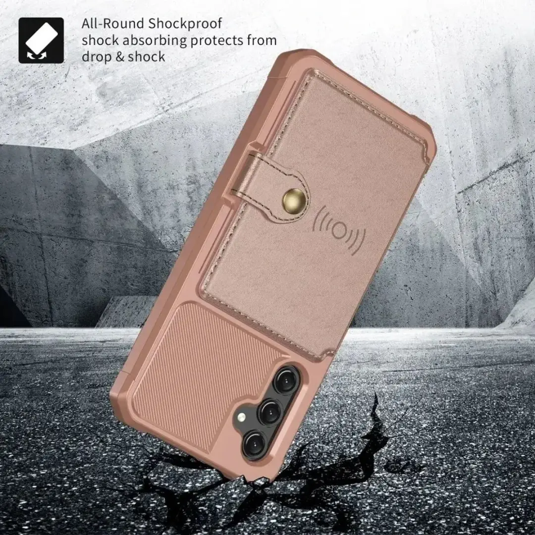 Selected Portemonnee Hoesje Samsung Galaxy A16 - 4 Pasjes Roze