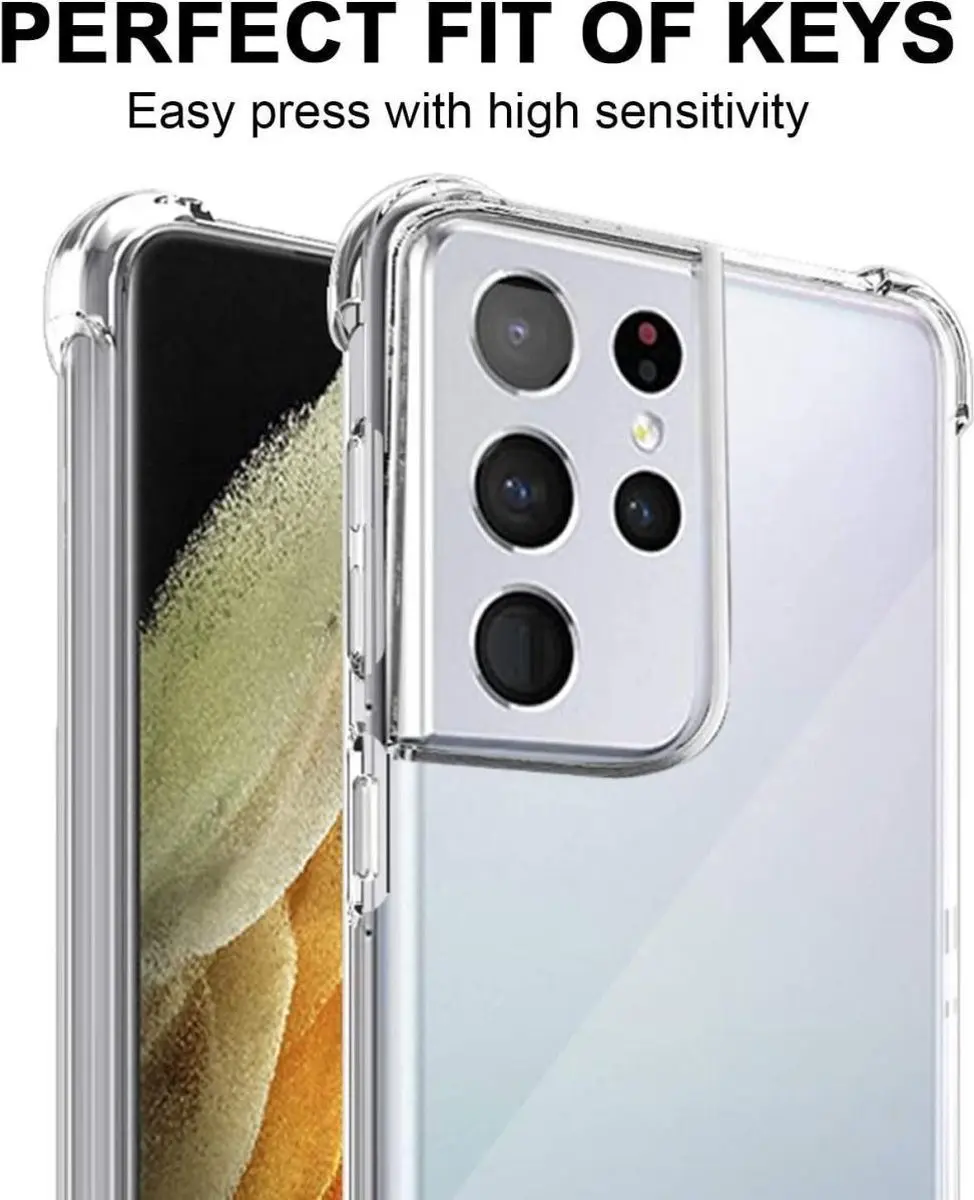 Selected Hoesje Armor Back Cover Transparant - Samsung Galaxy S21 Ultra