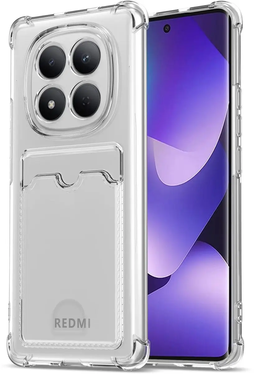 Selected Transparant Hoesje Xiaomi Redmi Note 15 4G - Pasjeshouder
