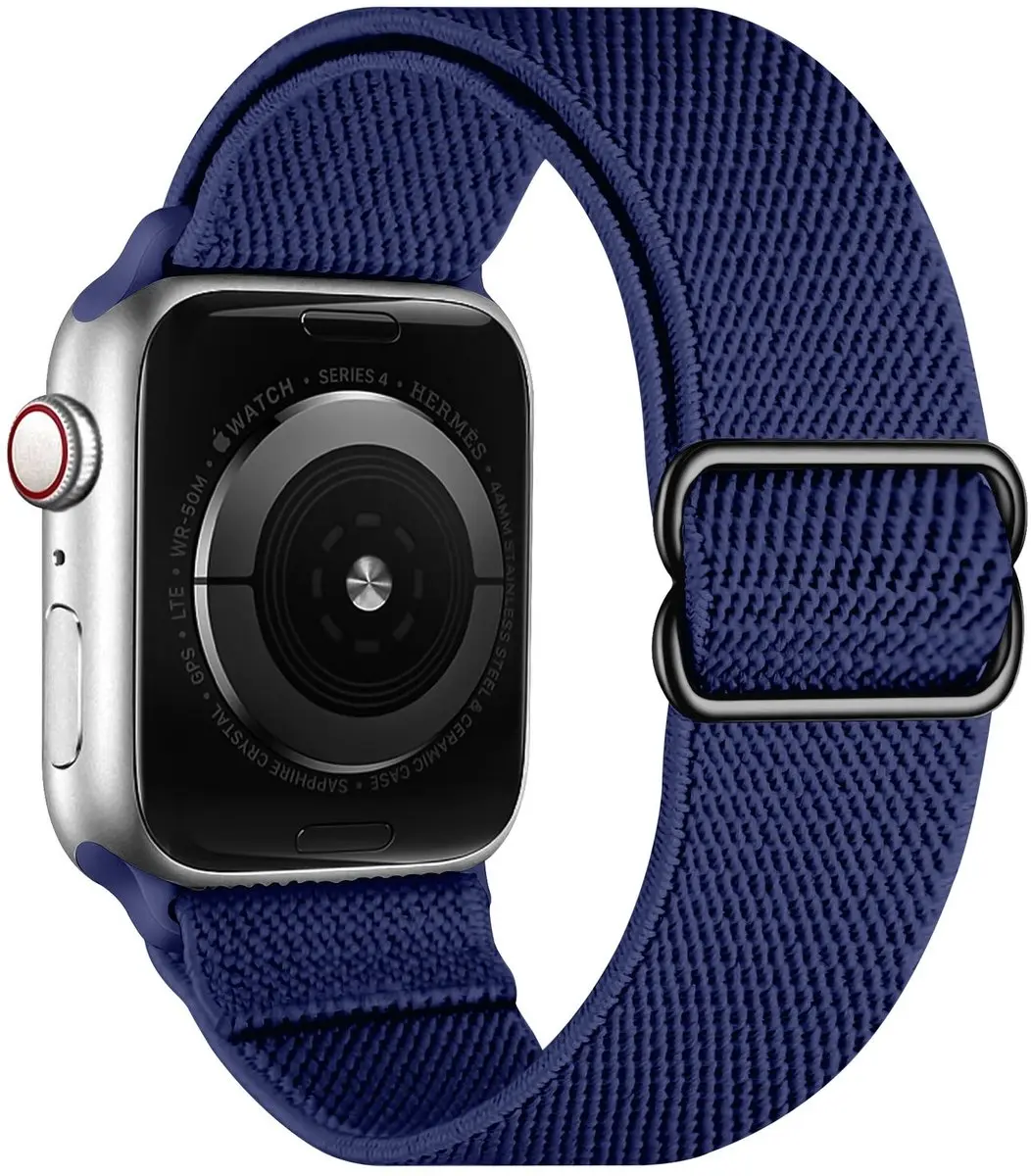 Selected SBG Nylon Horlogebandje Apple Watch - Navy Blauw