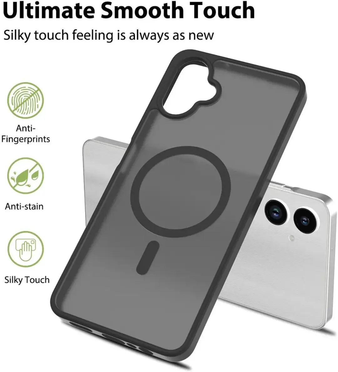 Selected Hoesje Samsung Galaxy A06 MagSafe - Matte Zwart - afbeelding 6 van 6