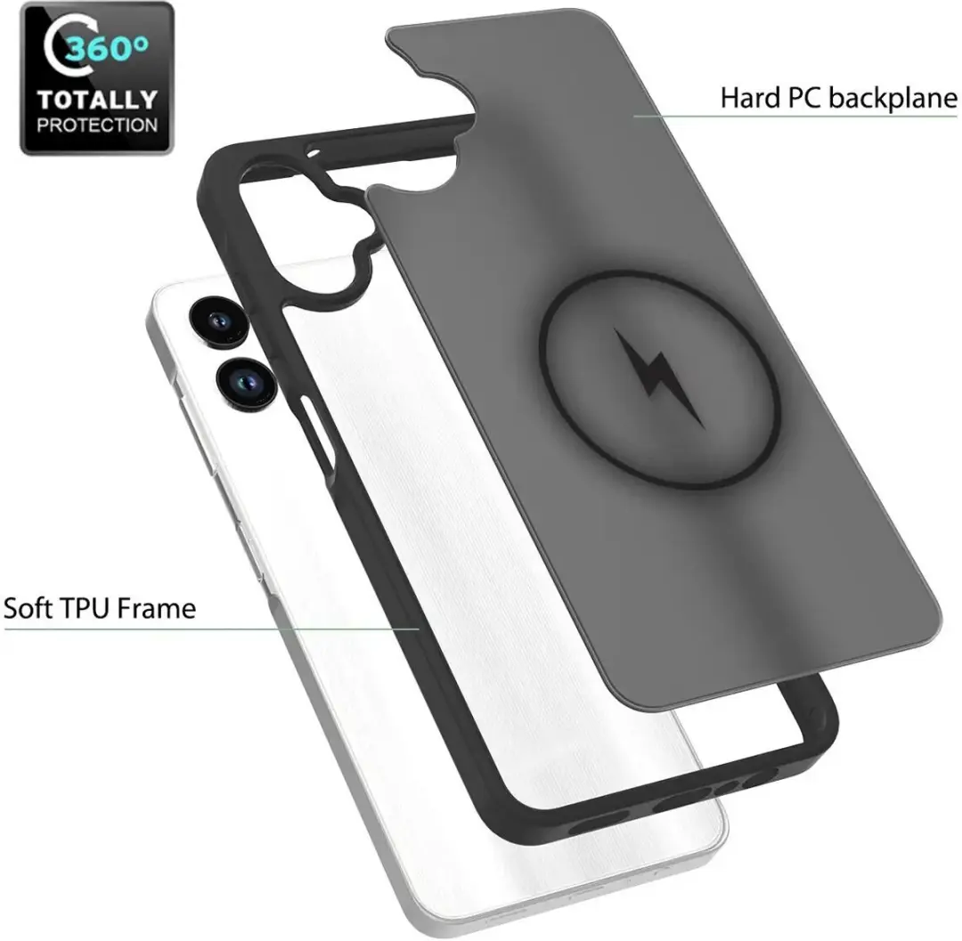 Selected Hoesje Samsung Galaxy A06 MagSafe - Matte Zwart