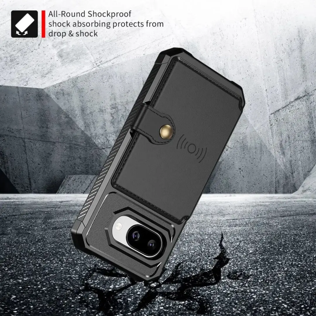 Selected Portemonnee Hoesje Google Pixel 10a - 4 Pasjes - Zwart