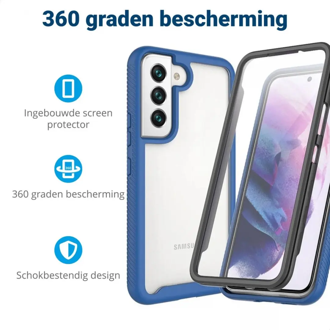 Selected Hoesje Samsung Galaxy S22 - Blauw