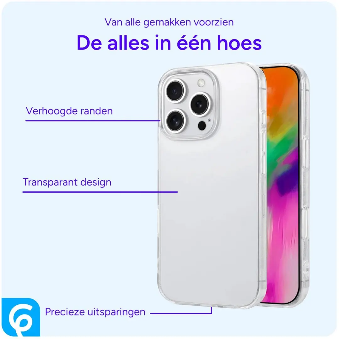 Selected by GSMpunt Transparant TPU Hoesje iPhone 16 Pro