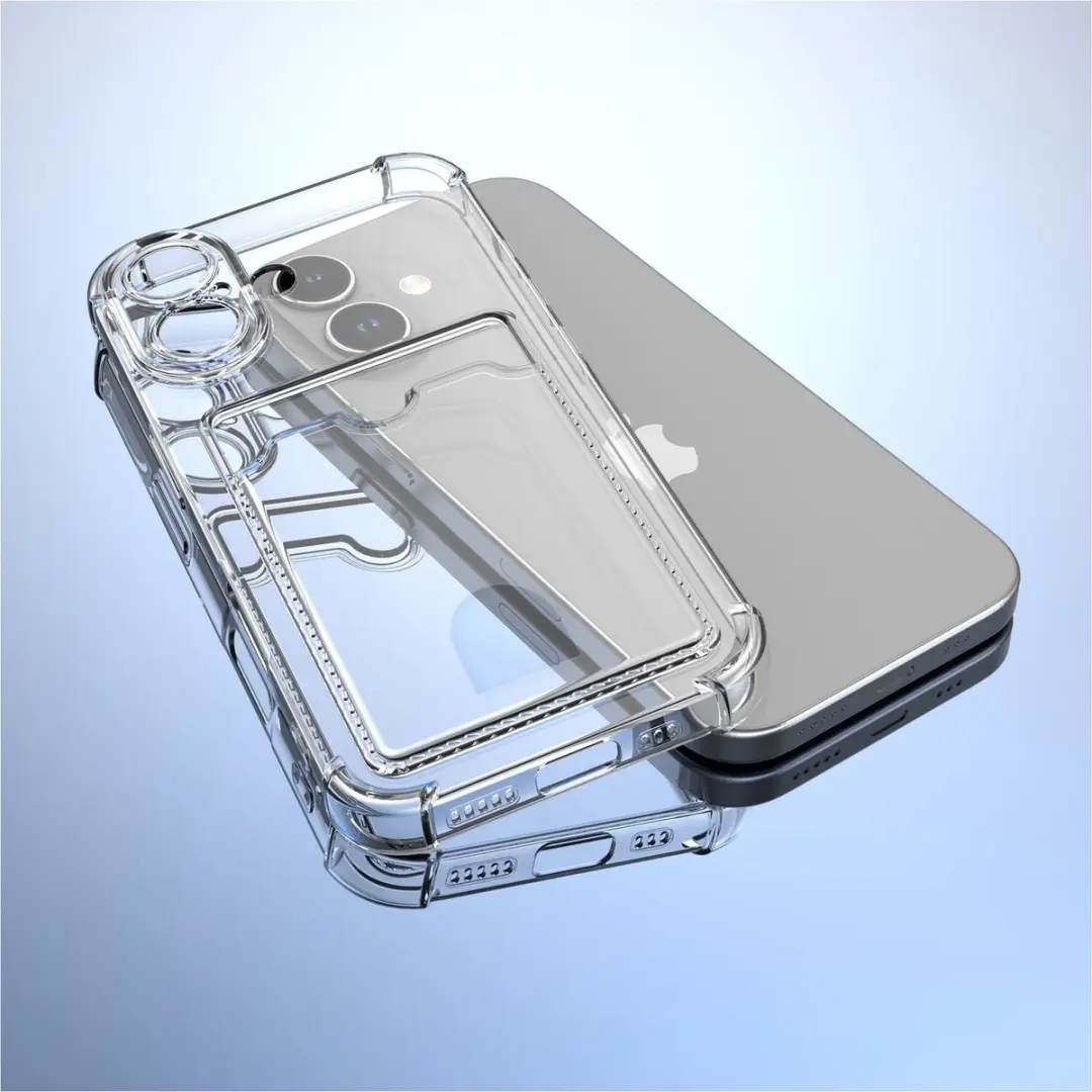 Selected Transparant iPhone 17 Hoesje - Pasjeshouder
