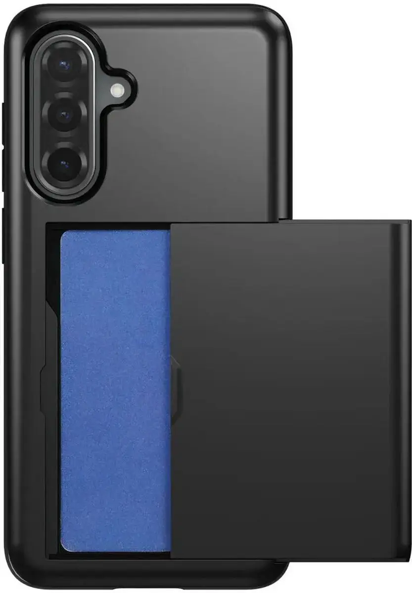Selected Hoesje Samsung Galaxy A56 Kaarthouder - 2 Pasjes Zwart - afbeelding 6 van 6