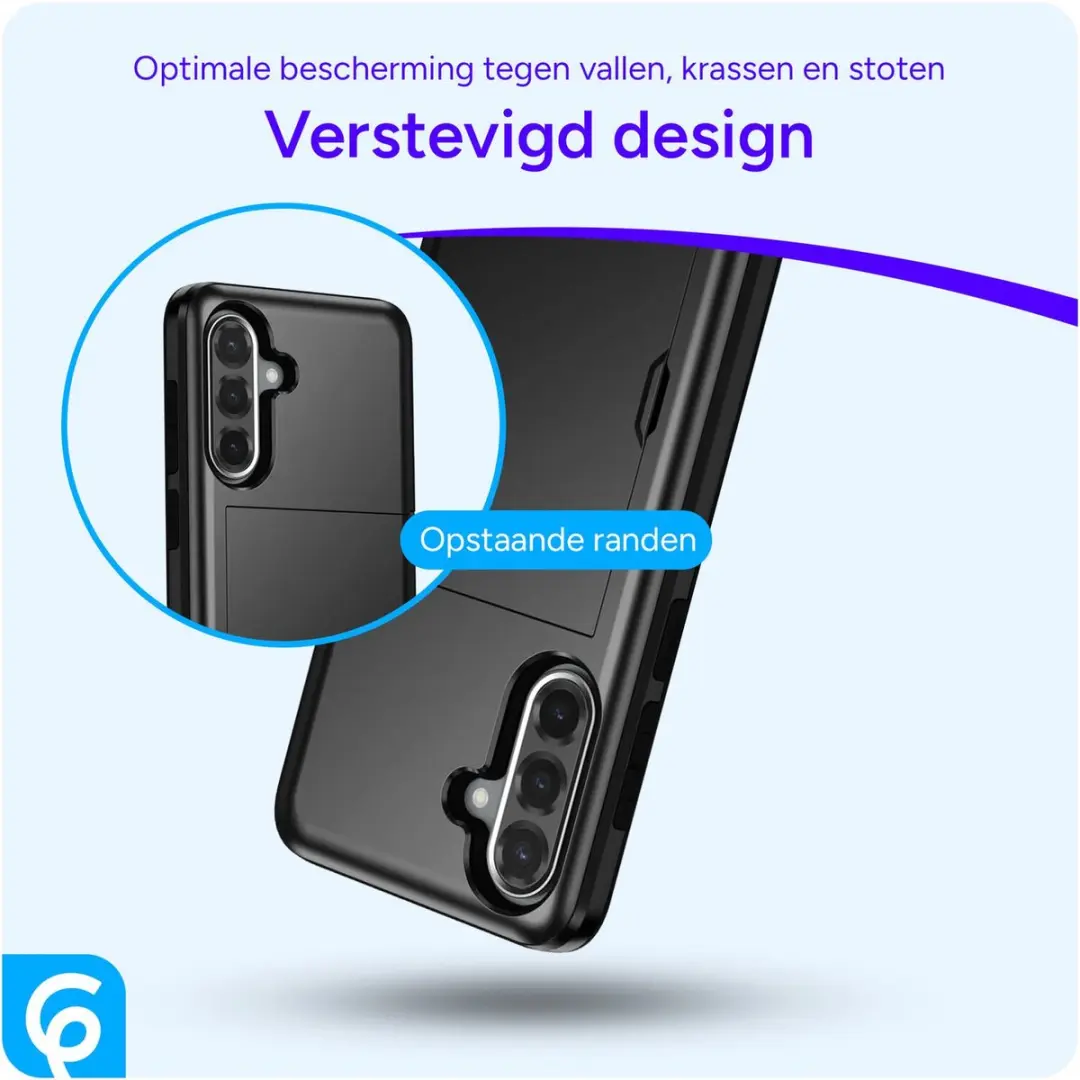 Selected Hoesje Samsung Galaxy A56 Kaarthouder - 2 Pasjes Zwart