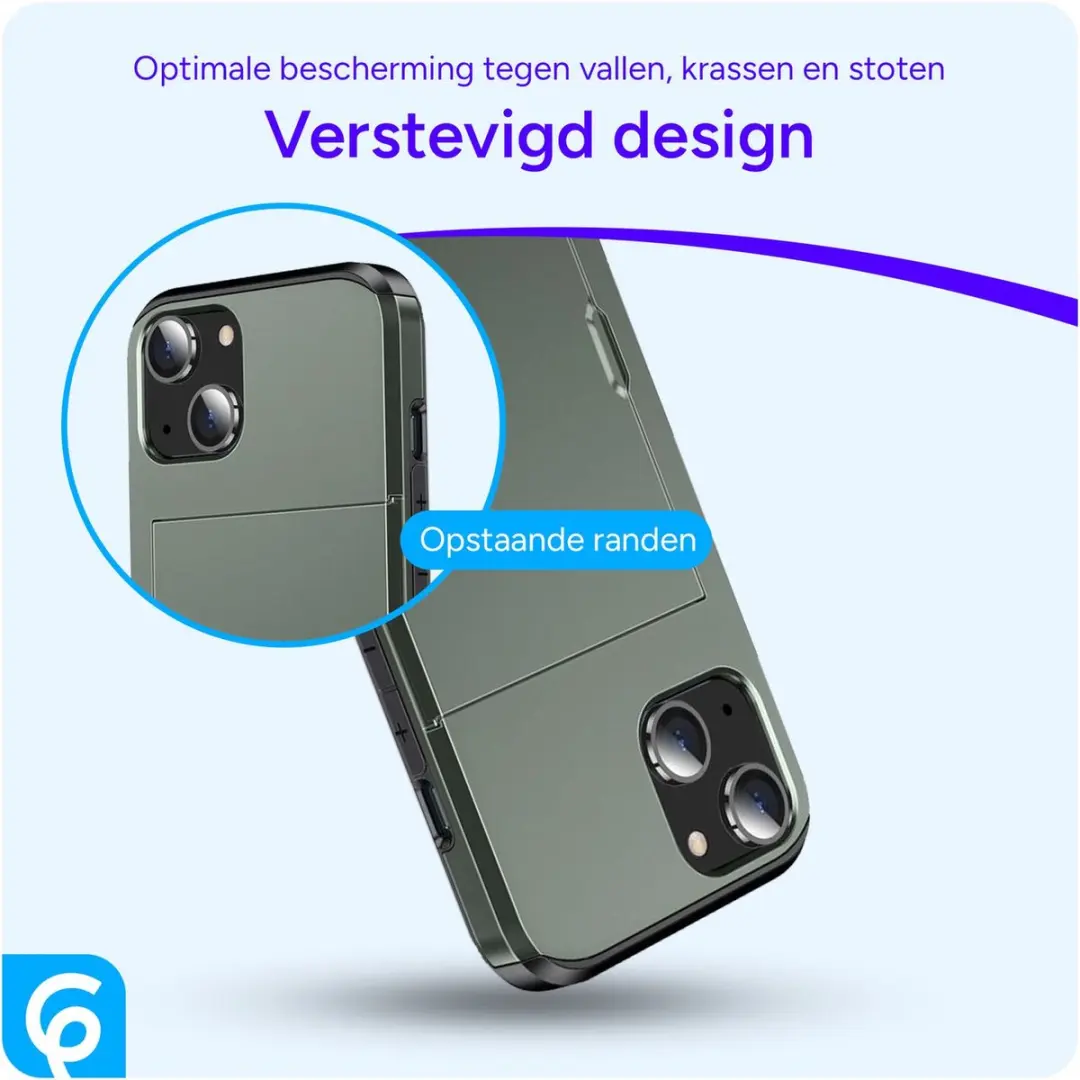 Selected Hoesje met Kaarthouder iPhone 14 - Groen