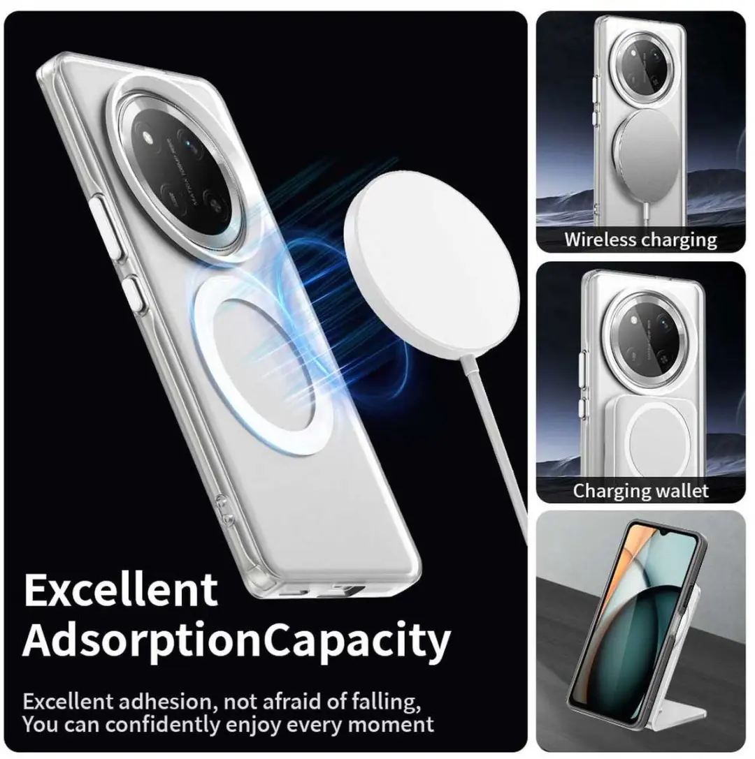Selected MagSafe Backcover Honor Magic7 Lite - Wit & Transparant