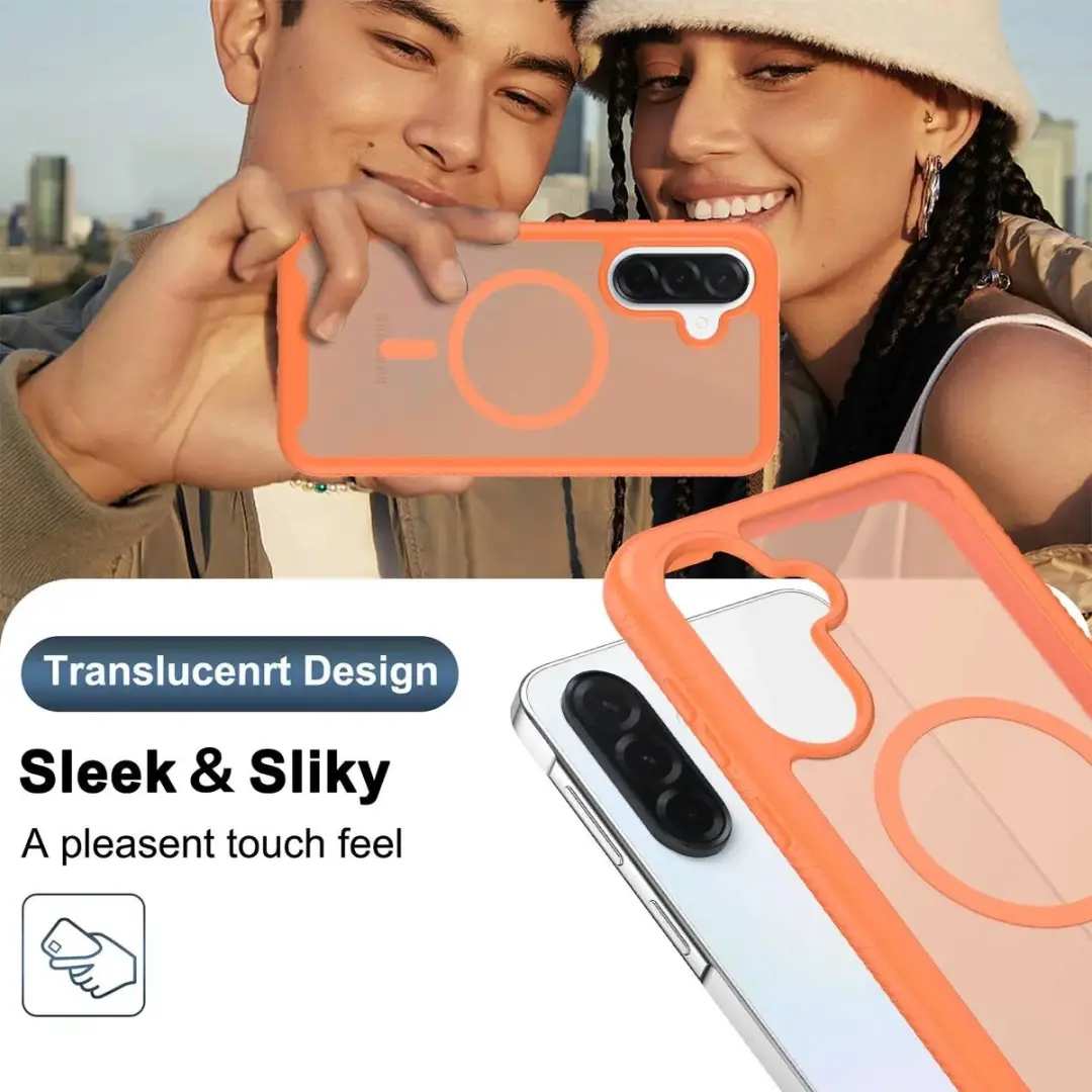 Selected Hoesje Samsung Galaxy A36/A37/A56 Matte Oranje - MagSafe
