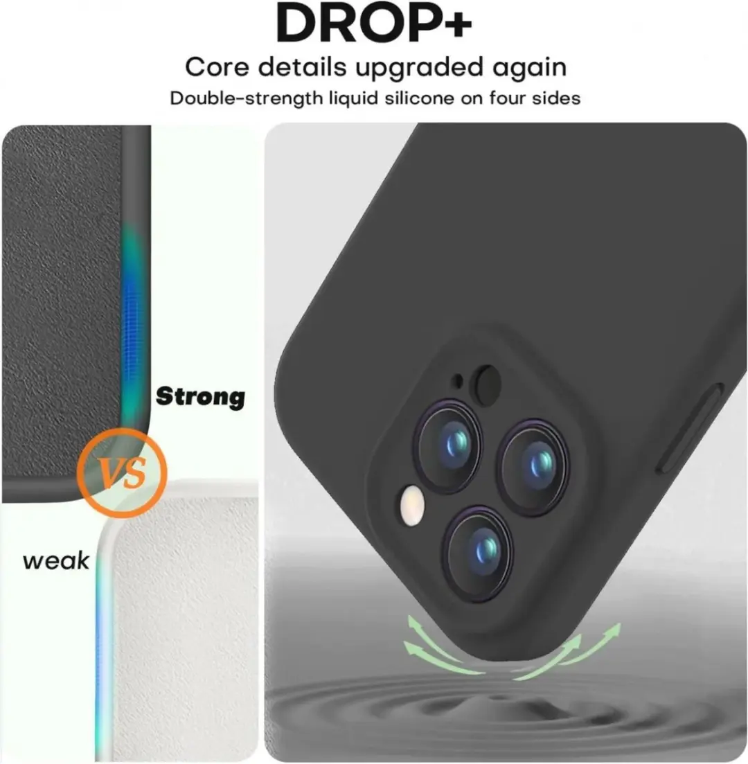Selected by GSMpunt.nl iPhone 15 Pro Hoesje - Zwart Siliconen
