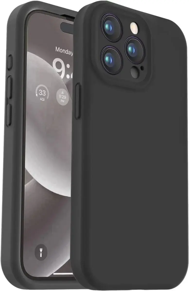 Selected by GSMpunt.nl iPhone 15 Pro Hoesje - Zwart Siliconen