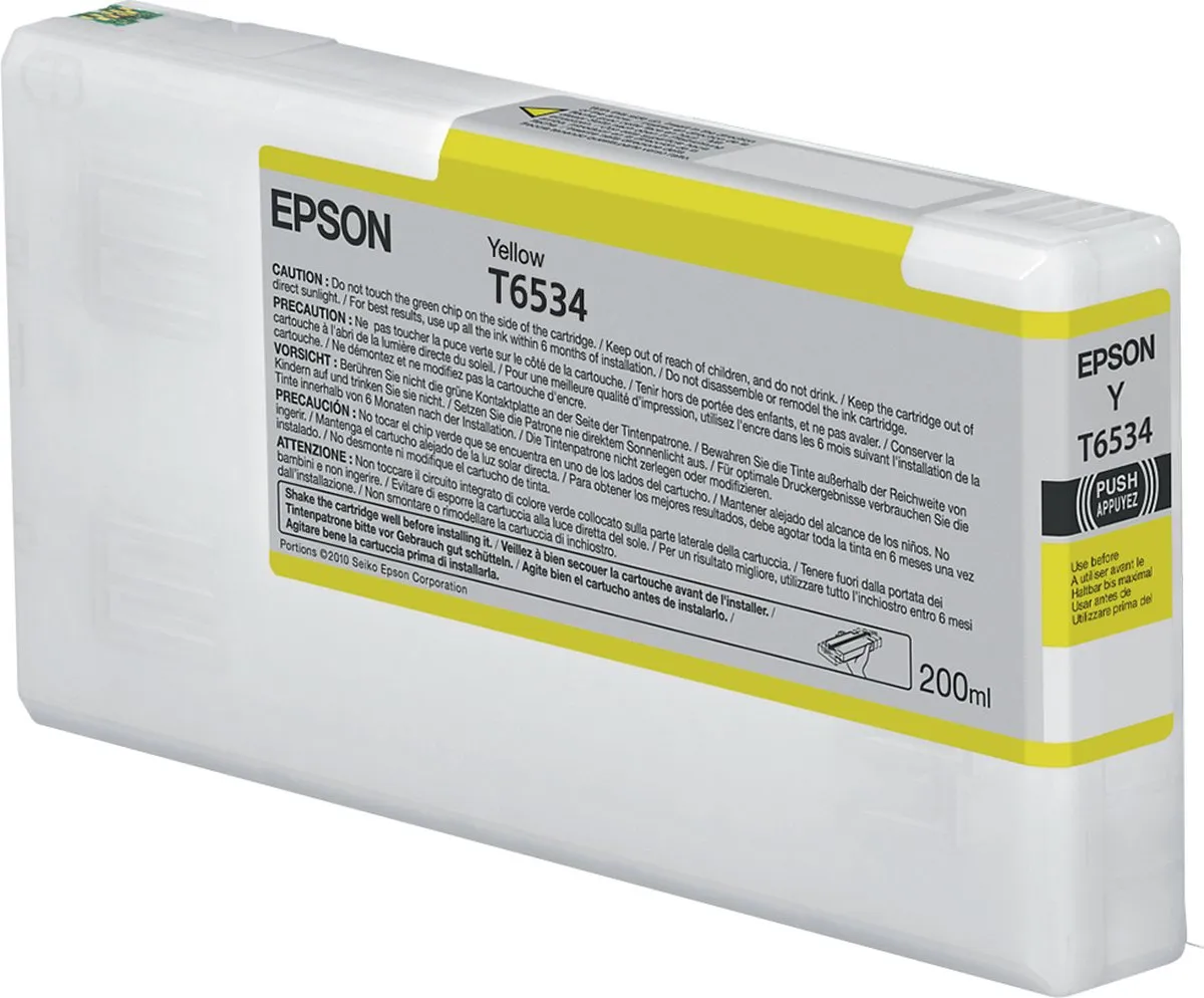 Epson T6534 C13T653400 Inktcartridge Geel - 200ml
