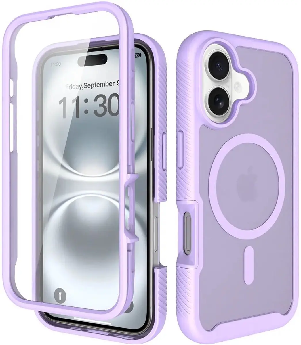 Selected by GSMpunt.nl iPhone 16 Hoesje Matte Paars
